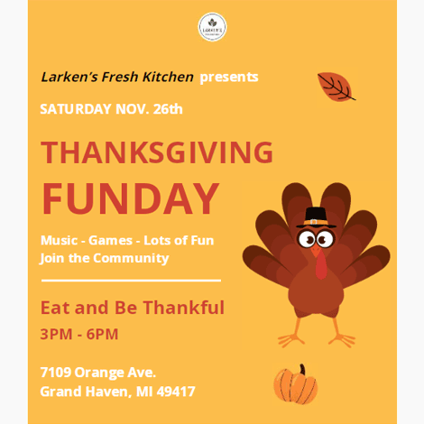 Thanksgiving Fun Day Community Get Together